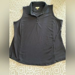 XL BLACK women’s sleeveless sport polo by Greg Norman